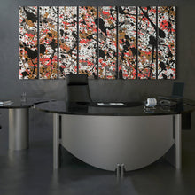 Load image into Gallery viewer, Abstract Pollock Pink and Gold Cinema